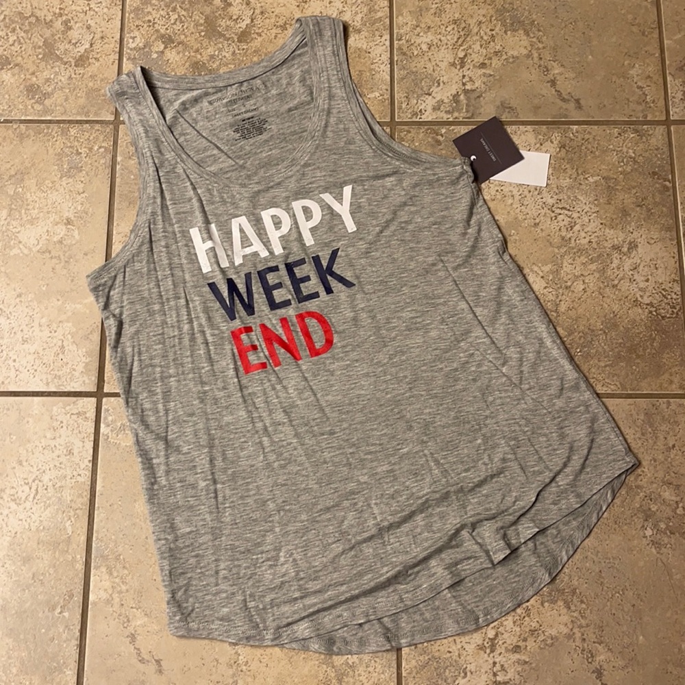 Grayson Threads Happy Weekend Grey Tank Top